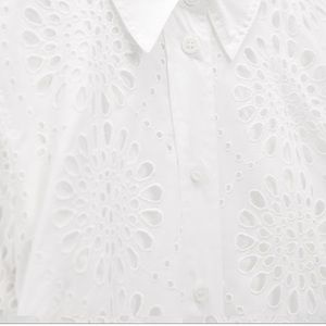 BELTED SHIRTDRESS Midi dress with lapel collar and cuffed long sleeves.